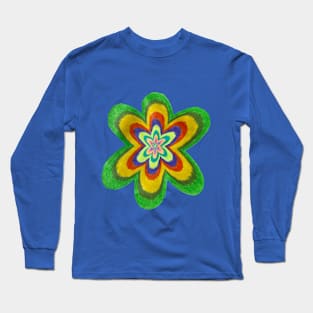 Abstract Flower Long Sleeve T-Shirt